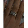 925 Sterling Silver Gold Plated Part Cz Ring Size 9