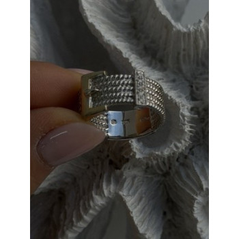 925 Sterling Silver Gold Plated Part Cz Ring Size 9