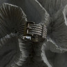 925 Sterling Silver Gold Plated Part Cz Ring Size 9