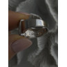 925 Sterling Silver White Colorless Sapphire Ring Size 8