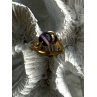925 Sterling Silver Purple Spectrolite Cats Eye Ring Size 6