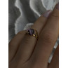 925 Sterling Silver Purple Spectrolite Cats Eye Ring Size 6
