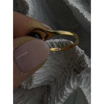 925 Sterling Silver Purple Spectrolite Cats Eye Ring Size 6