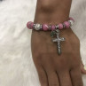Beautiful Bracelet with Cross and CZ