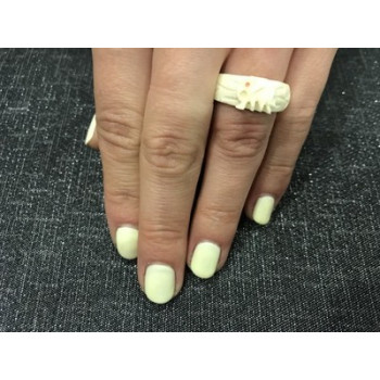 Unusual bone ring size 7.5