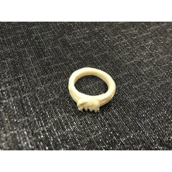Unusual bone ring size 7.5