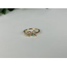 10K YELLOW GOLD EMERALD BOW RING SIZE 7.25