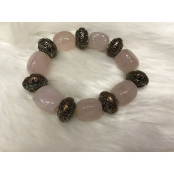 Bracelet with Pink Quartz