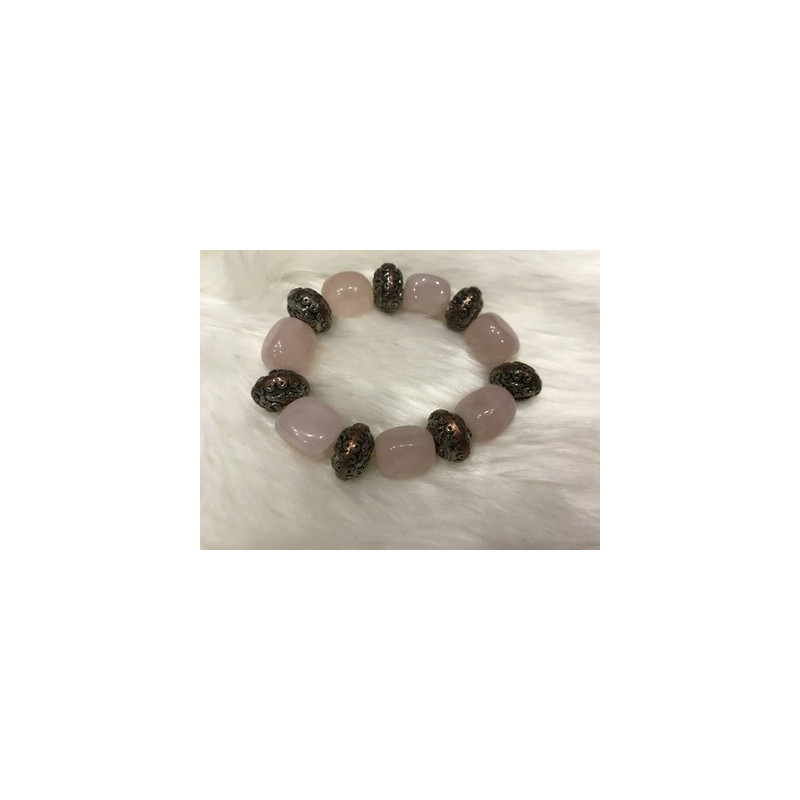 Bracelet with Pink Quartz