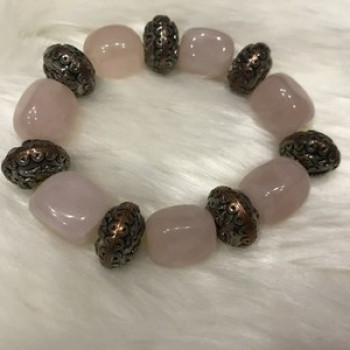 Bracelet with Pink Quartz