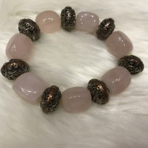 Bracelet with Pink Quartz