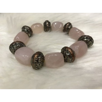 Bracelet with Pink Quartz