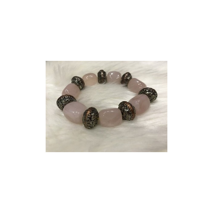 Bracelet with Pink Quartz