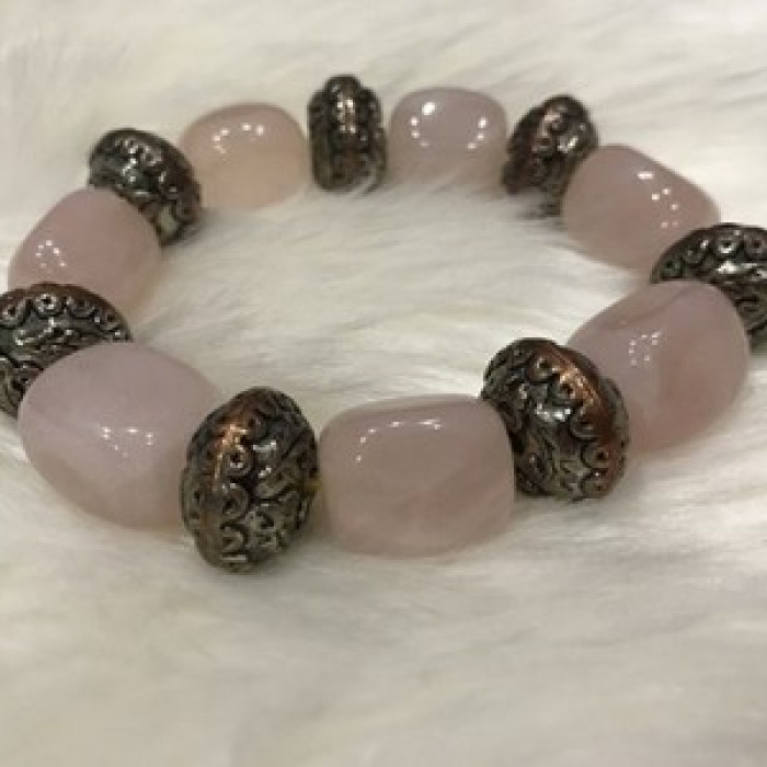 Bracelet with Pink Quartz
