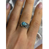 Unique Design 925 Sterling Silver Turquoise Ring Adjustable