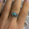 Unique Design 925 Sterling Silver Turquoise Ring Adjustable