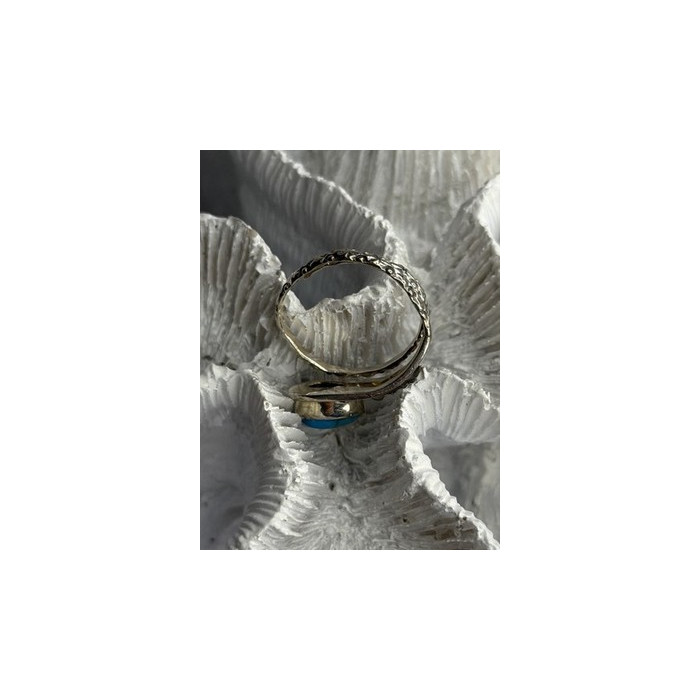 Unique Design 925 Sterling Silver Turquoise Ring Adjustable
