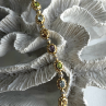 925 Sterling Silver Gold Plated Bracelet Topaz Citrine Amethyst Peridot 7.5