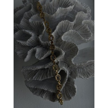 925 Sterling Silver Gold Plated Bracelet Topaz Citrine Amethyst Peridot 7.5