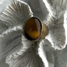 Vintage 925 Sterling Silver Tiger's Eye Ring Size 11.5