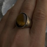 Vintage 925 Sterling Silver Tiger's Eye Ring Size 11.5