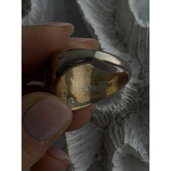 Vintage 925 Sterling Silver Tiger's Eye Ring Size 11.5