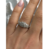 925 Sterling Silver Diamonds Heart Ring Size 7