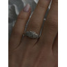925 Sterling Silver Diamonds Heart Ring Size 7