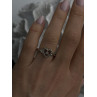 925 Sterling Silver White Colorless Topaz Heart Ring Size 7
