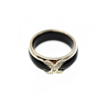 Men's 925 Sterling Silver Black Jade Ring Size 10