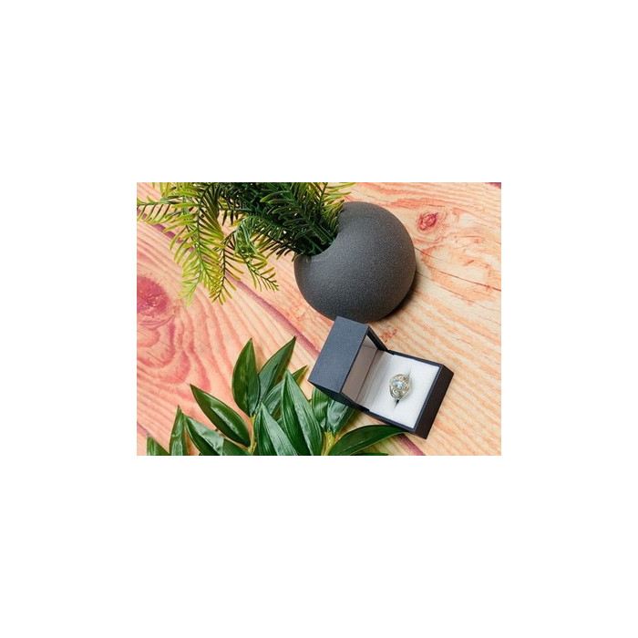 925 Sterling Silver Topaz Openwork Ring Size 9