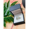 925 Sterling Silver Topaz Openwork Ring Size 9
