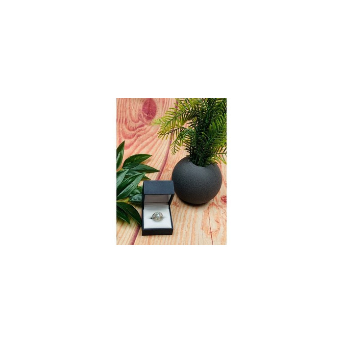 925 Sterling Silver Topaz Openwork Ring Size 9.5