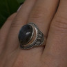 Vintage 925 Sterling Silver Labradorite Gemstone Ring Size 11