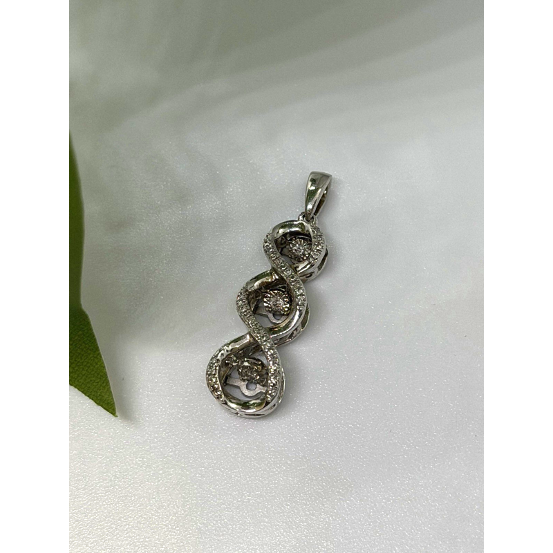 Beautiful Design 925 Sterling Silver Diamonds Pendant