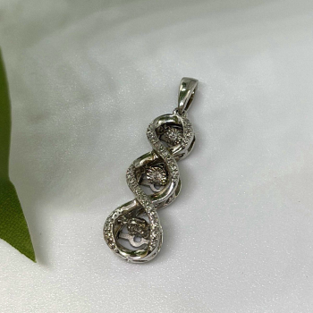 Beautiful Design 925 Sterling Silver Diamonds Pendant