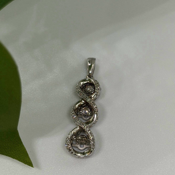 Beautiful Design 925 Sterling Silver Diamonds Pendant