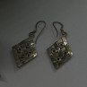 Beautiful Vintage 925 Sterling Silver Amethyst Earrings