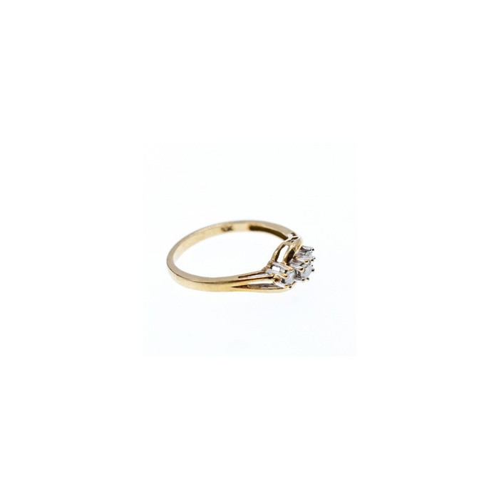 10K YELLOW GOLD SAPPHIRE RING SIZE 6.75