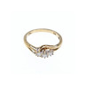 10K YELLOW GOLD SAPPHIRE RING SIZE 6.75