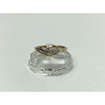 10K YELLOW GOLD SAPPHIRE RING SIZE 6.75