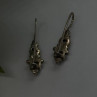 Vintage 925 Sterling Silver Green Peridot Earrings