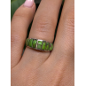 Vintage 925 Sterling Silver Green Turquoise Ring Size 7