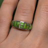 Vintage 925 Sterling Silver Green Turquoise Ring Size 7