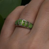 Vintage 925 Sterling Silver Green Turquoise Ring Size 7