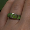 Vintage 925 Sterling Silver Green Turquoise Ring Size 7
