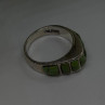 Vintage 925 Sterling Silver Green Turquoise Ring Size 7