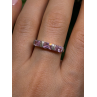 925 Sterling Silver Pink Spinel Ring Size 9