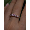 925 Sterling Silver Pink Spinel Ring Size 9