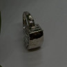 Unique Design 925 Sterling Silver White Colorless Spinel Ring Size 7